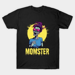 Momster Woemn's Halloween Costume  Zombie Mom T-Shirt